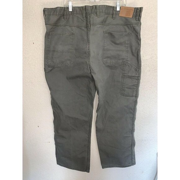 SCHMIDT Cotton Work Wear Pants MINT 44x30 Army Green X1 - Picture 1 of 1